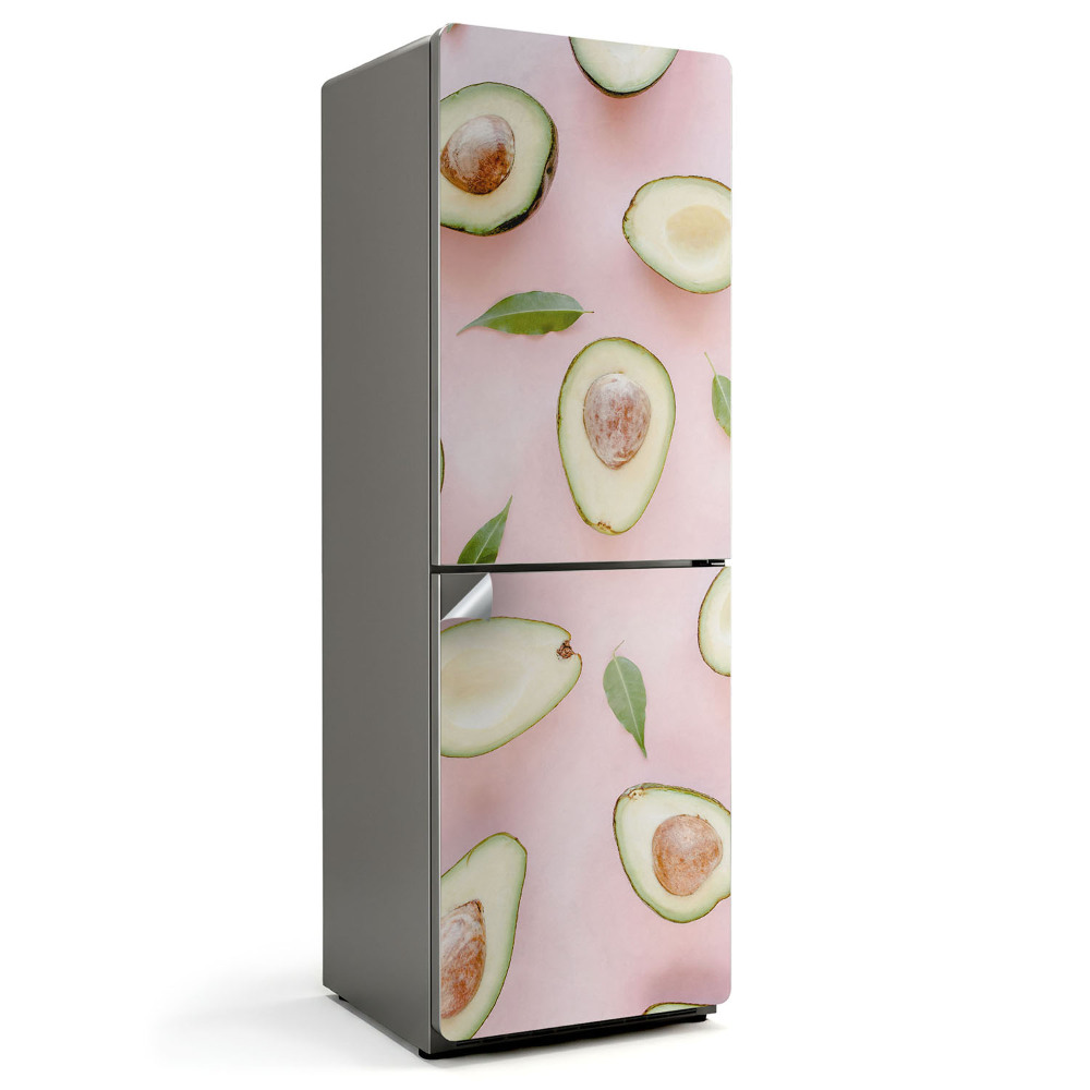 Fototapeta na chladničku Vzor avokáda a listů