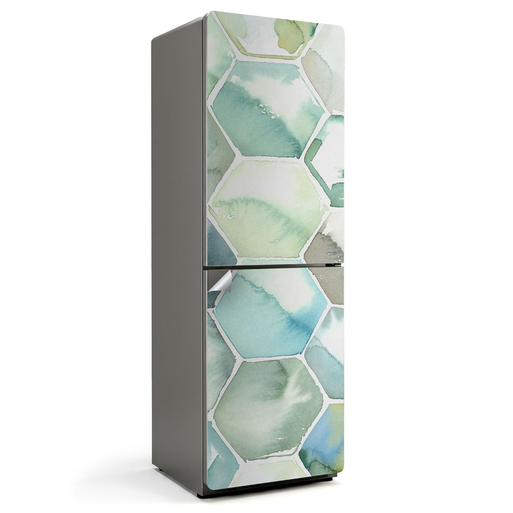 Fototapeta na chladničku Akvarel šestiúhelníkový vzor