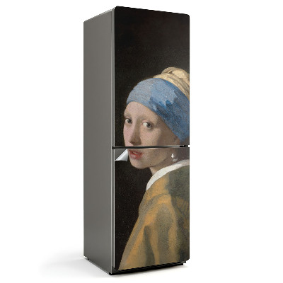 Nálepky na chladničku Portrét dívky s perlou