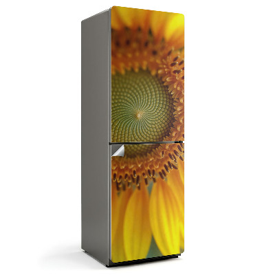 Fototapeta na chladničku Slunečnicový vzor v detailu