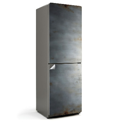 Fototapeta na chladničku Kovová textura se škrábanci