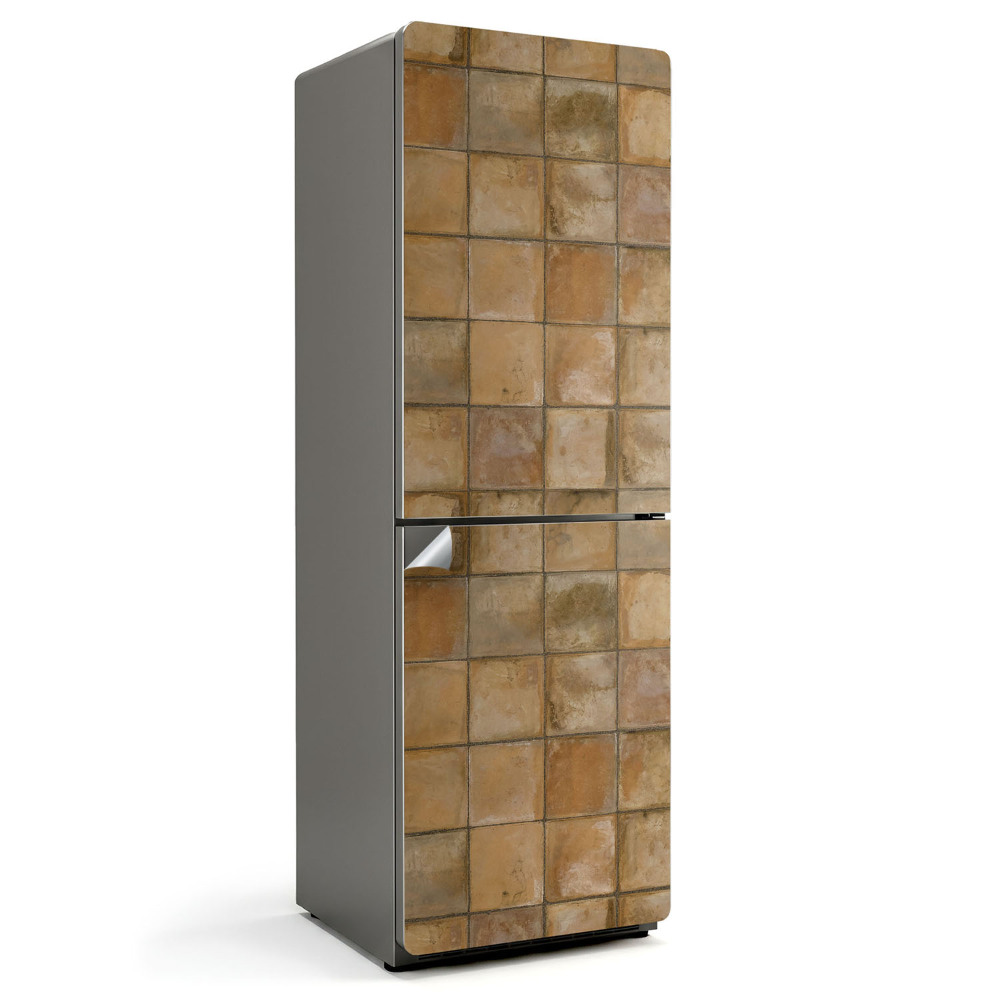 Nálepky na chladničku Dlaždice v zemitých tónech