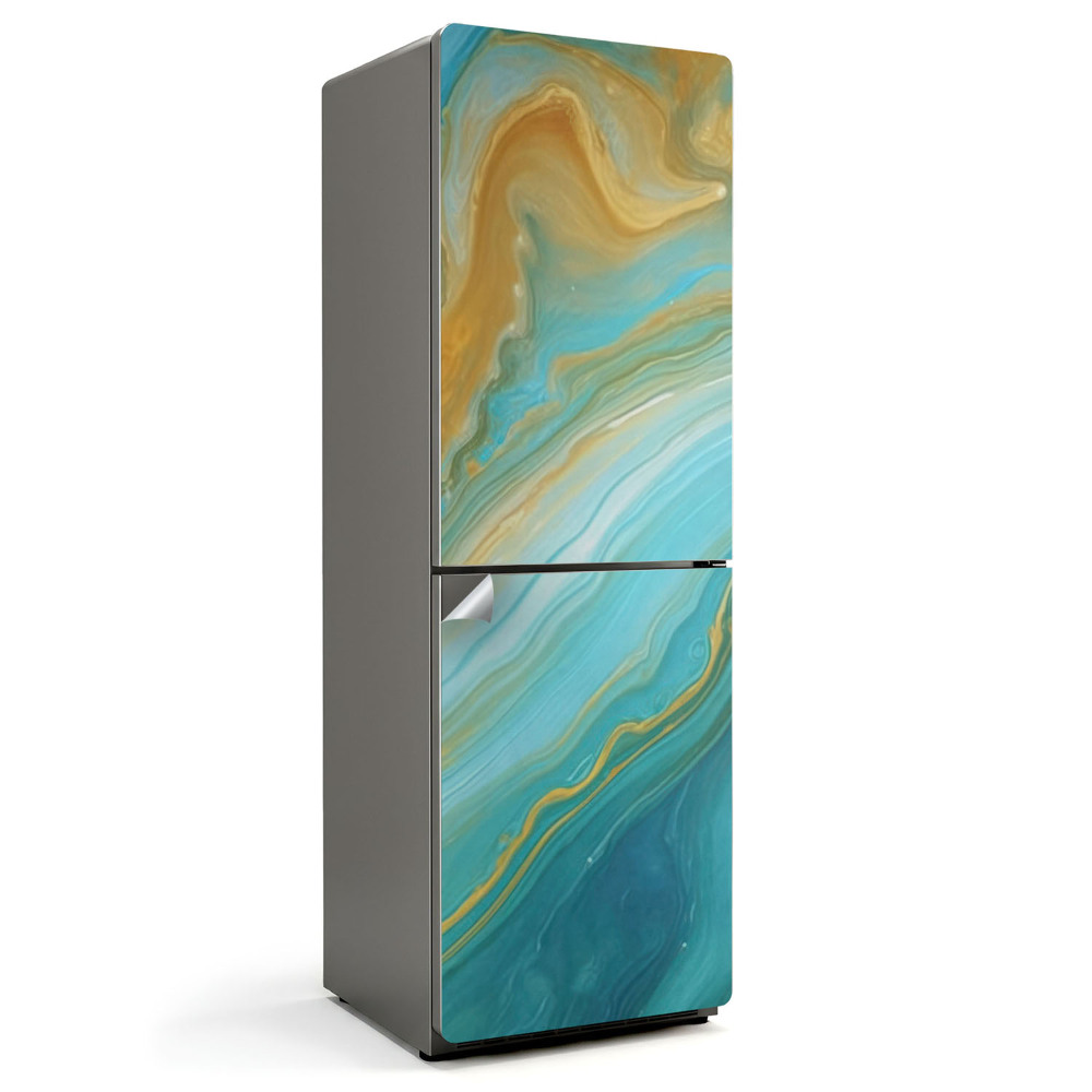 Nálepky na chladničku Abstraktní barevné vlny