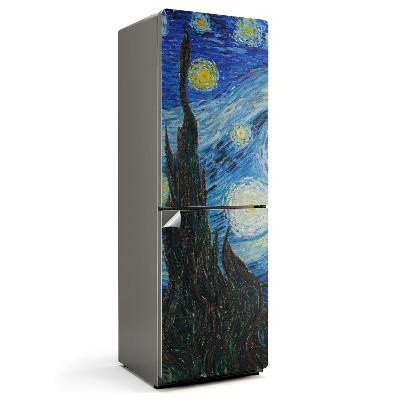 Nálepky na chladničku Noční krajina s hvězdami