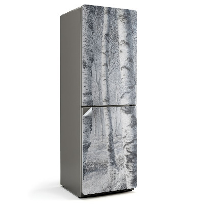 Fototapeta na chladničku Lesní krajina se stromy