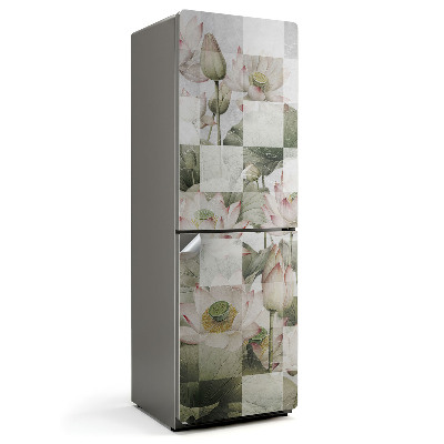 Nálepky na chladničku Lilie na šachovnici