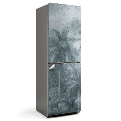 Fototapeta na chladničku Tropická krajina s palmami