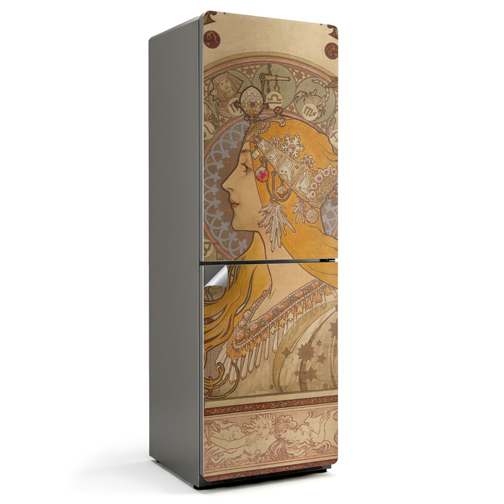 Fototapeta na chladničku Alfons Mucha portrét ženy