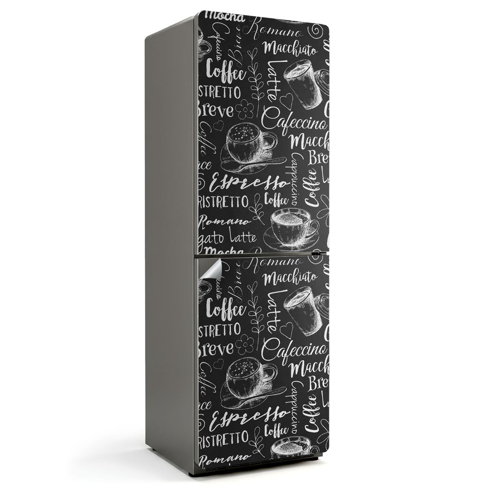 Fototapeta na chladničku Návrhy šálků kávy