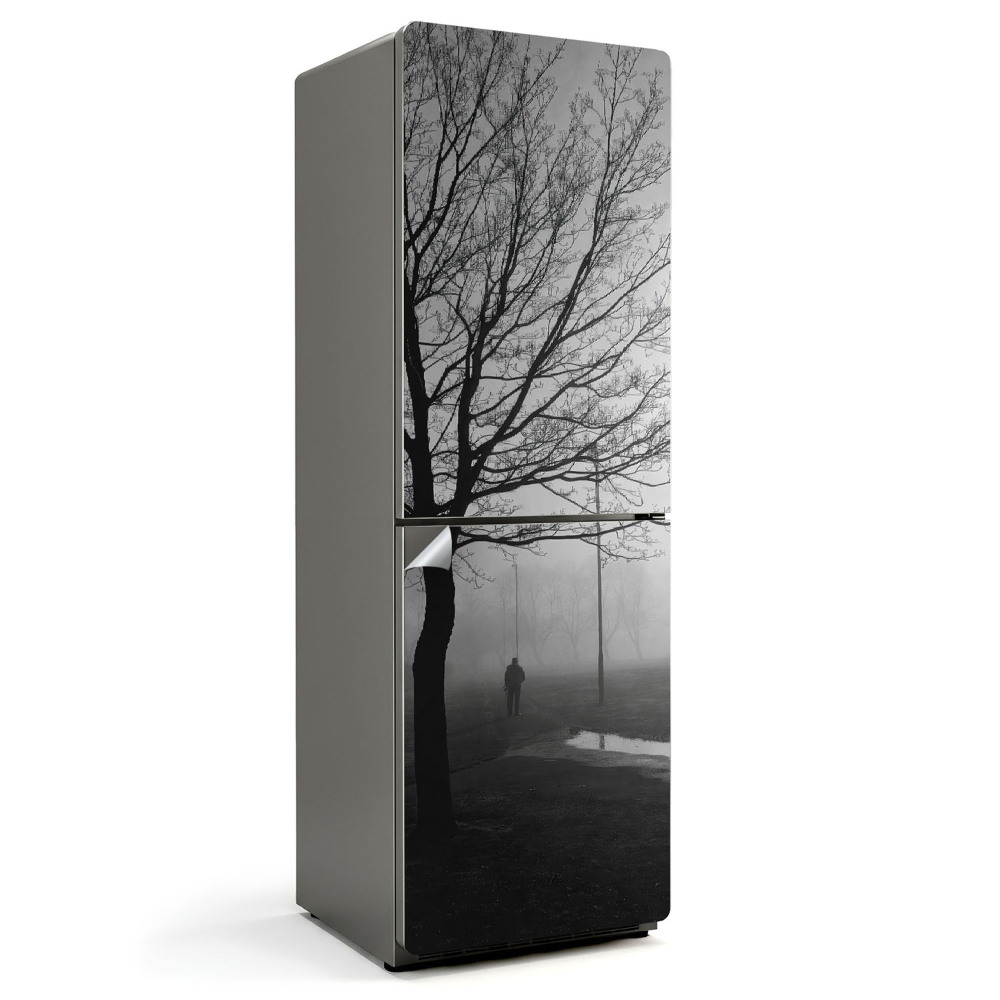 Nálepky na chladničku Zimní procházka v mlze