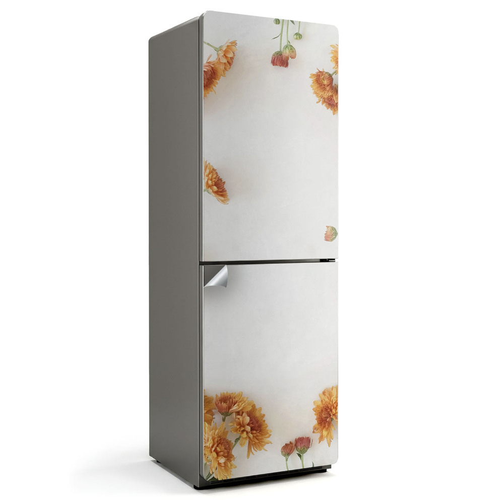 Fototapeta na chladničku Květinový vzor v rámu