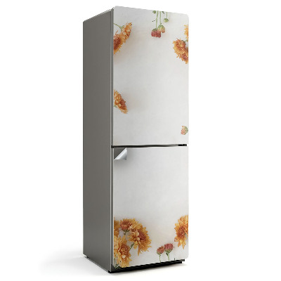 Fototapeta na chladničku Květinový vzor v rámu