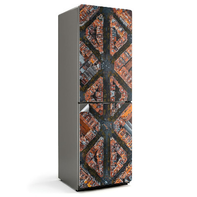 Fototapeta na chladničku Architektonický vzor z ptačí perspektivy