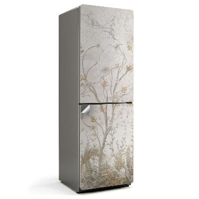 Fototapeta na chladničku Rostlinný vzor s větvemi