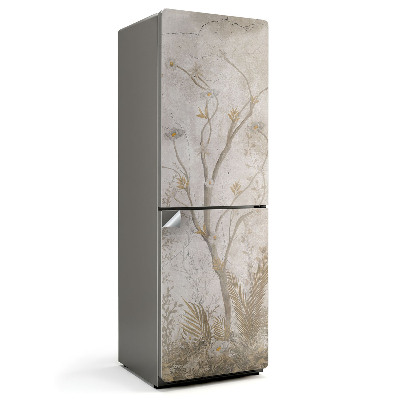 Nálepky na chladničku Vzor s větvemi a květinami