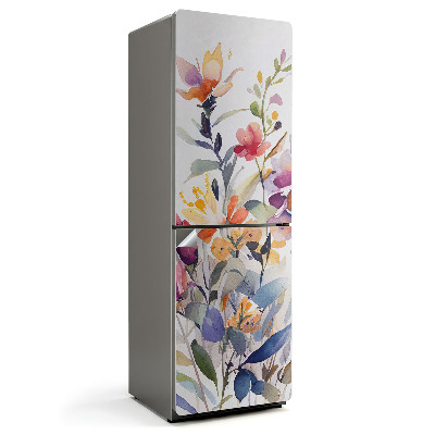 Nálepky na chladničku Květinový vzor akvarel