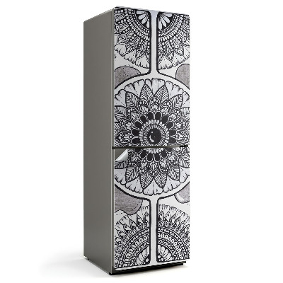 Nálepky na chladničku Květinový vzor Mandala