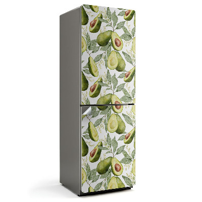 Fototapeta na chladničku Vzor avokáda a listů