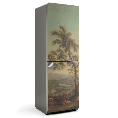 Fototapeta na chladničku Venkovská krajina se stromem