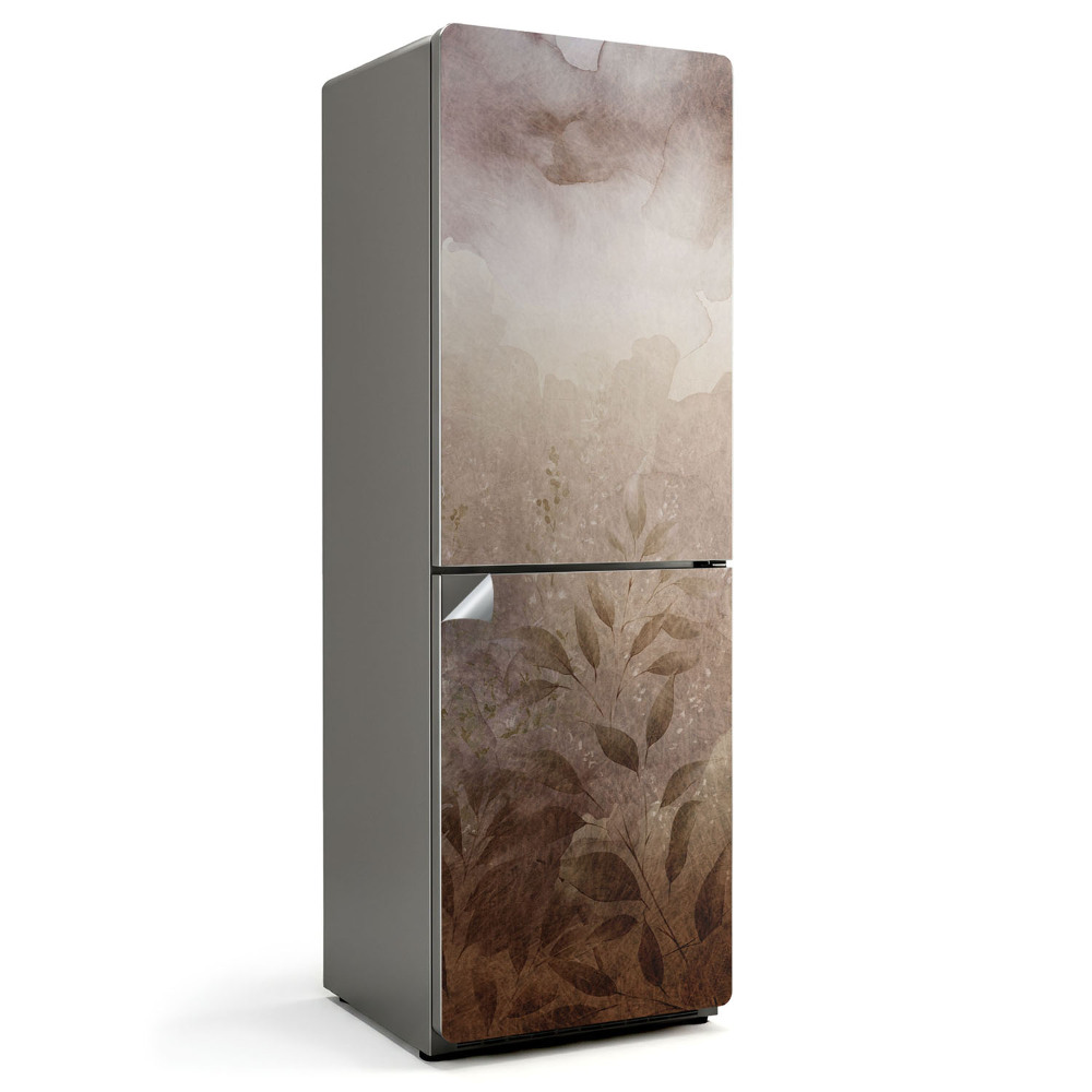 Fototapeta na chladničku Akvarel rostlinný vzor