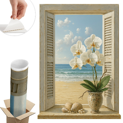 Fototapeta okno 3D 94x130 Mořské okno