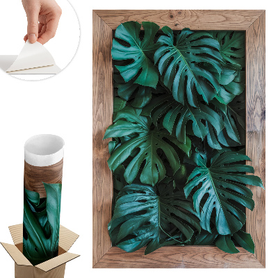 3D samolepka na zeď 87x130 Zelené složení