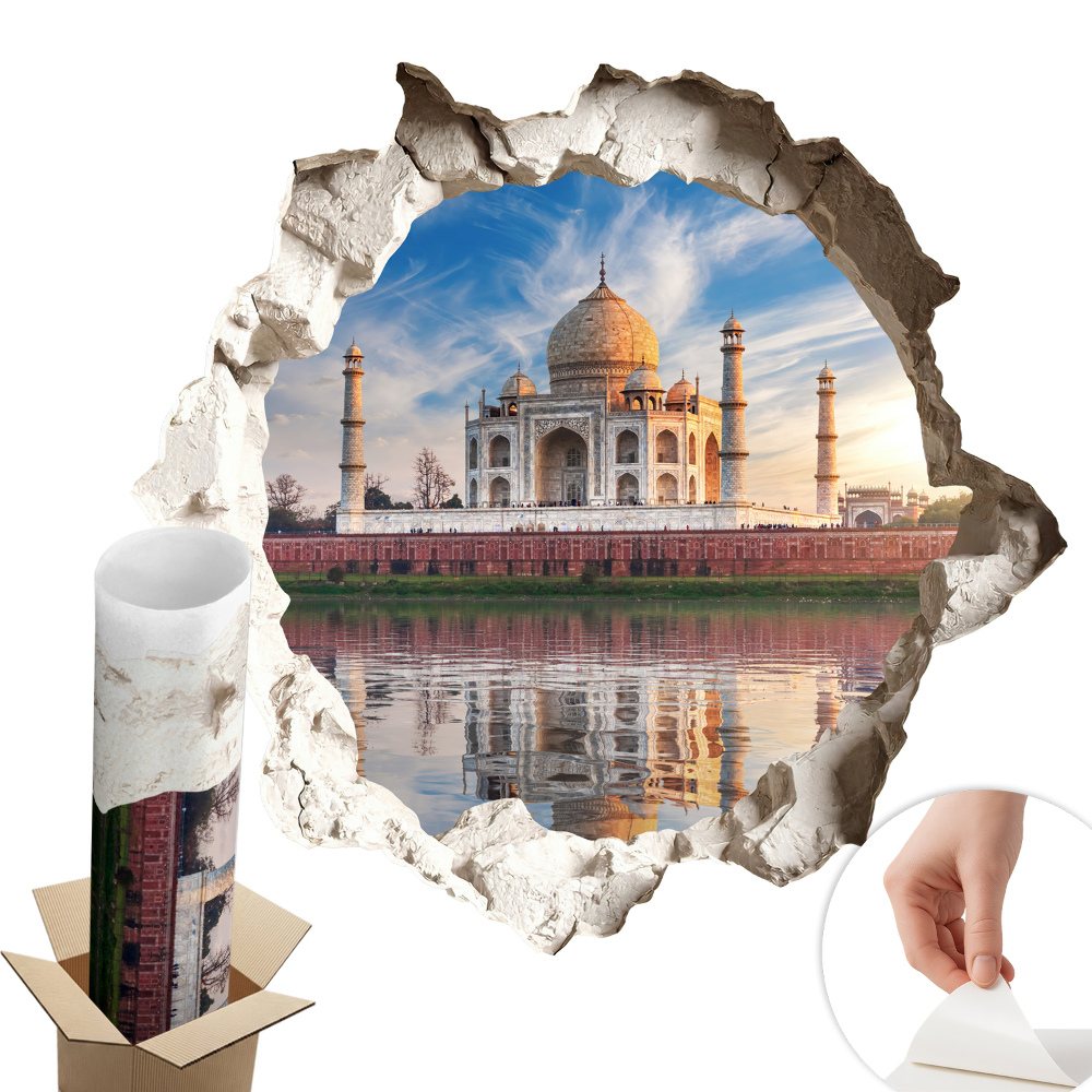 Fototapeta díra ve zdi 130x123 Exotický monument