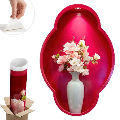 3D nálepka na zeď 40x60 Květiny ve váze