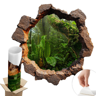 3D samolepka díra 60x60 Zelený zázrak