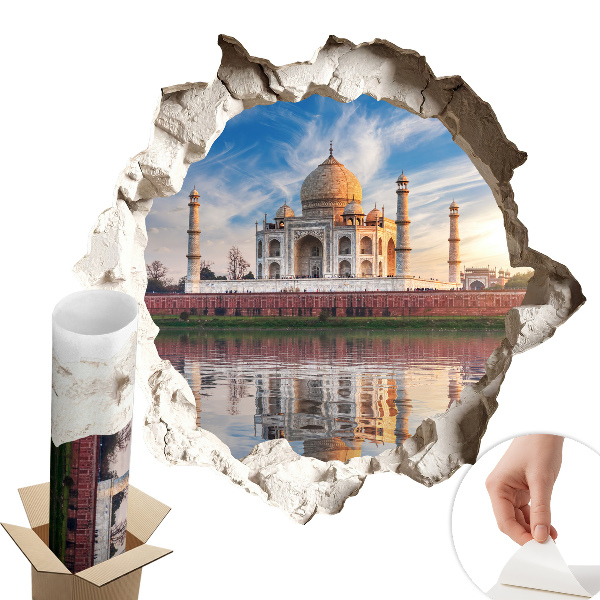 3D samolepka díra 60x57 Exotický monument