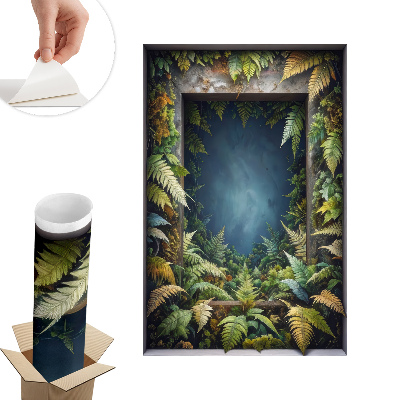 Samolepicí tapeta okno 52x80 Přirozená harmonie