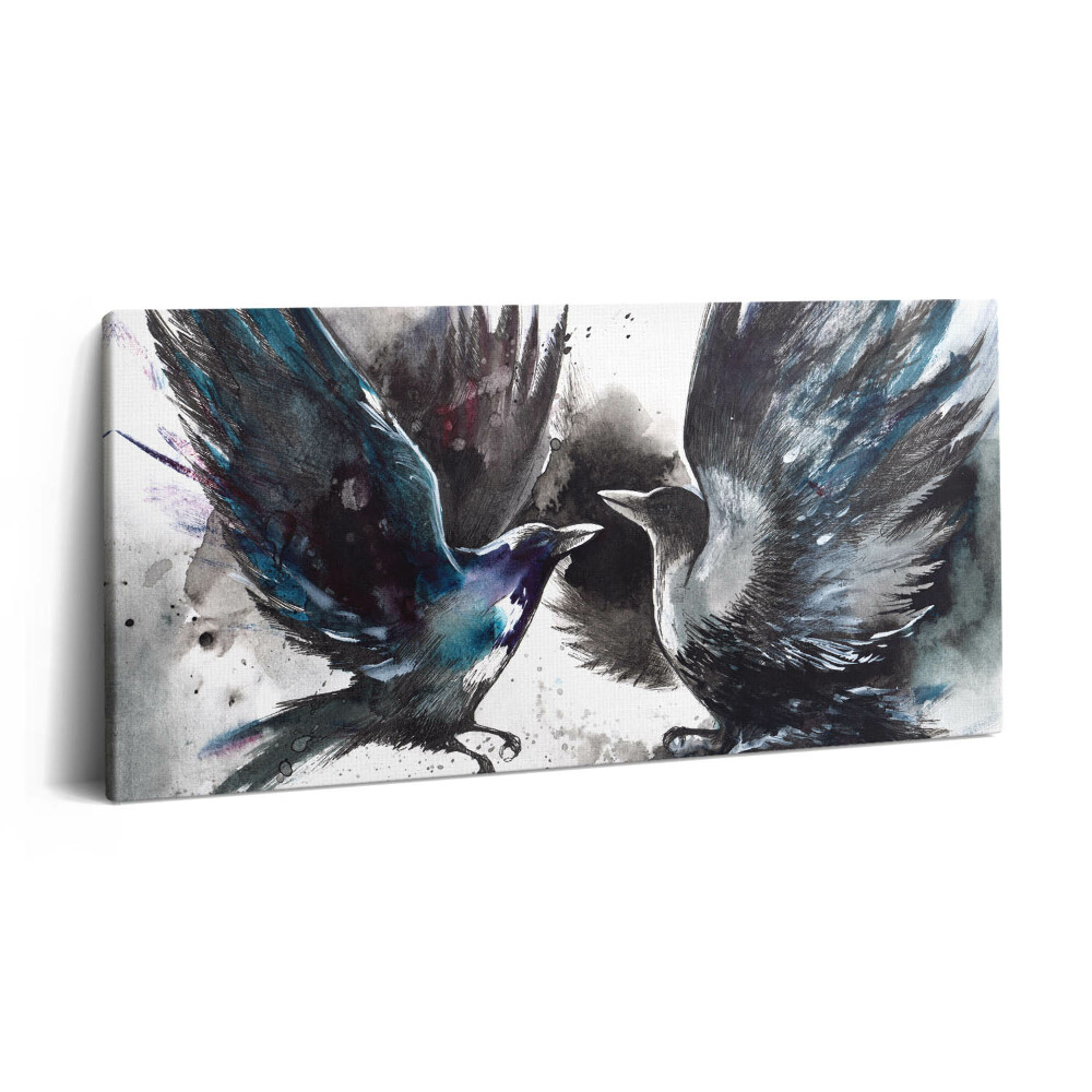 Obraz z fotografie na plátně 100x50 cm Malovaní ptáci