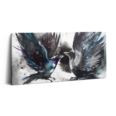 Obraz z fotografie na plátně 100x50 cm Malovaní ptáci
