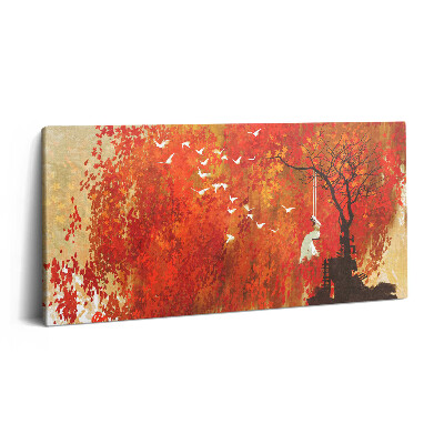 Obraz canvas 100x50 cm Nevinná nevěsta na podzim