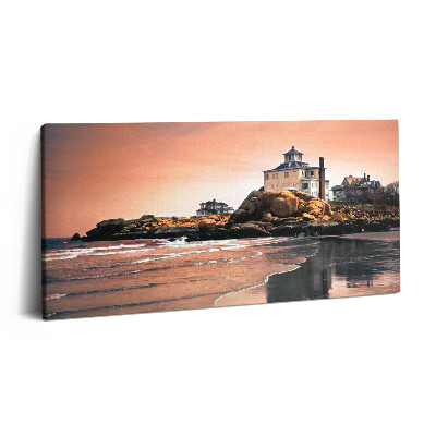 Obraz canvas 100x50 cm Shermanova chata na pobřeží