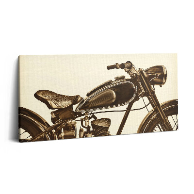 Obraz na plátně 100x50 cm Retro sépie - motorka ve vintage stylu