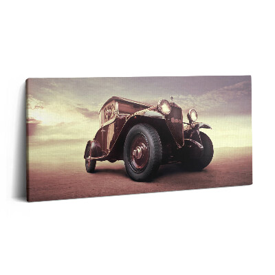Obraz z fotografie na plátně 100x50 cm Auto ve stylu vintage