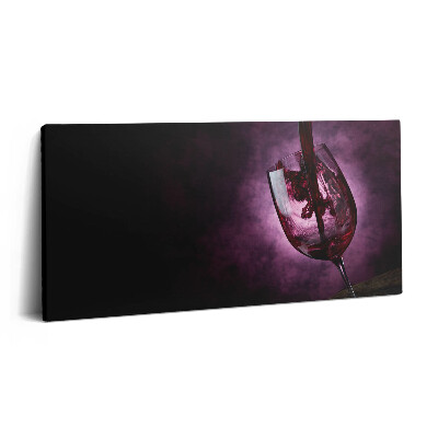Obraz z fotografie na plátně 100x50 cm Sklenice vína