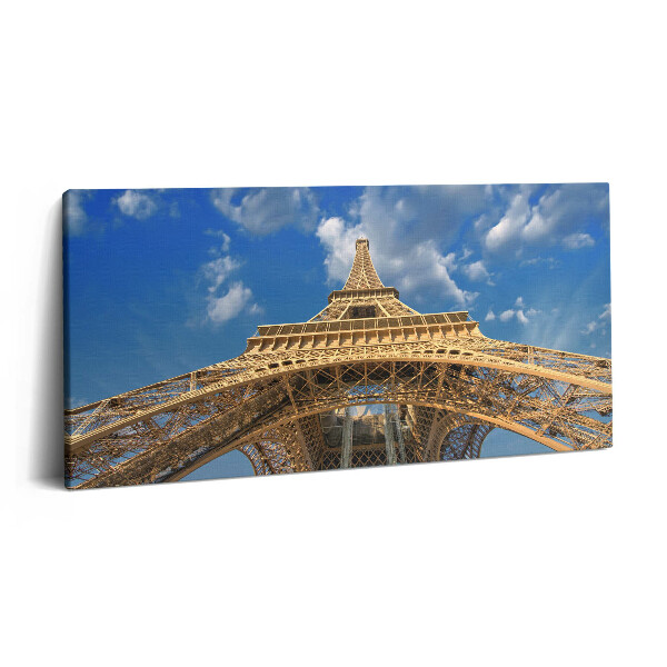 Obraz z fotografie na plátně 100x50 cm Eiffelova věž ve Francii