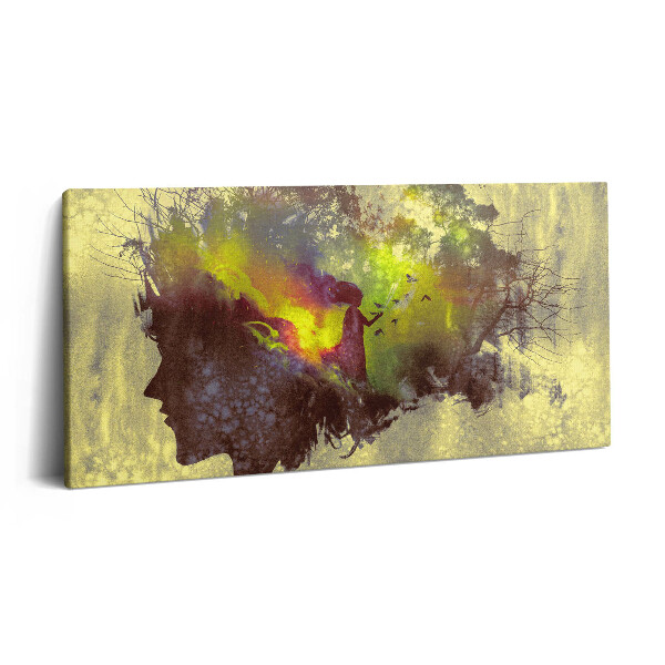 Obraz na plátně 100x50 cm Žena v lese