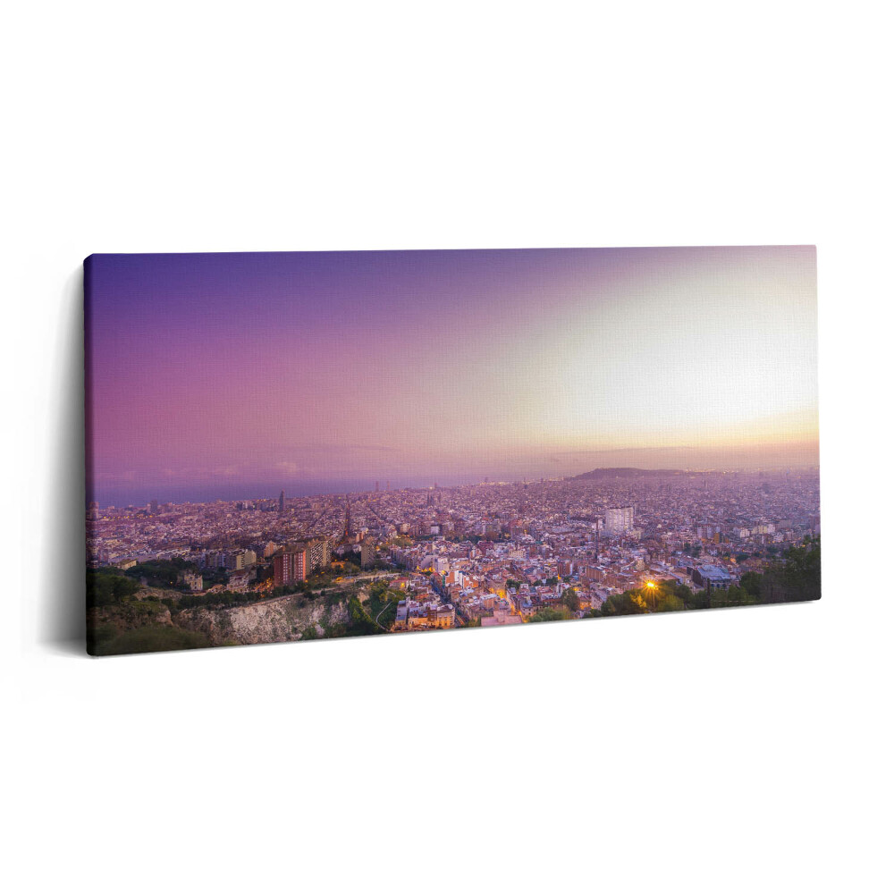 Obraz z fotografie na plátně 100x50 cm Bunkry v Barceloně El Carmel