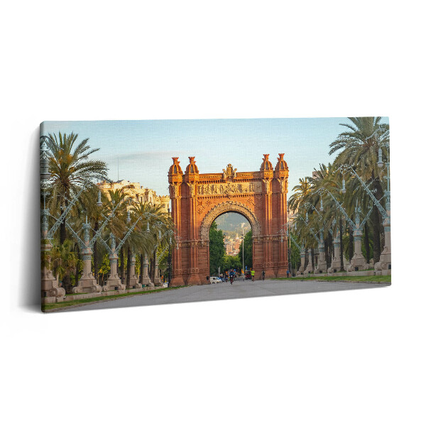 Obraz z fotografie na plátně 100x50 cm Vítězný oblouk Barcelona Katalánsko