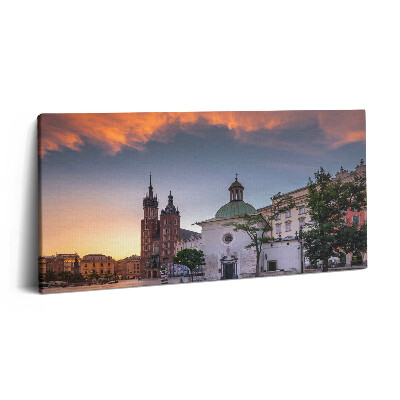 Obraz na plátně 100x50 cm Hlavní krakovské tržiště