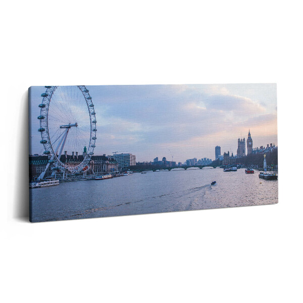 Obraz na plátně 100x50 cm Panorama města London Eye