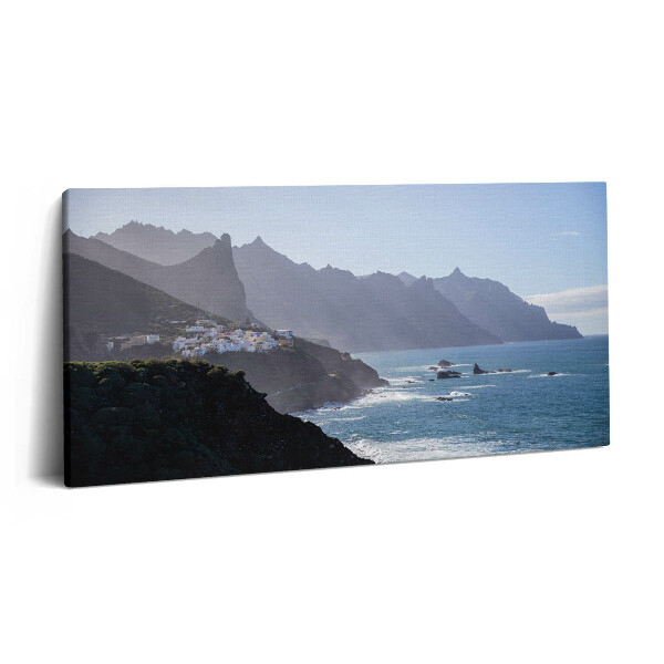 Obraz na plátně 100x50 cm Pohled na hory u oceánu