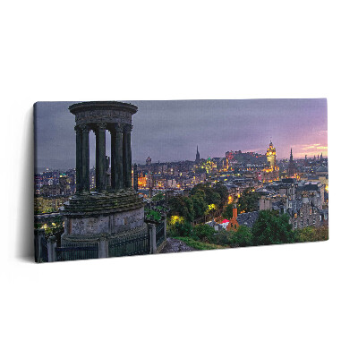 Obraz na plátně 100x50 cm Pohled na Edinburgh z Calton Hill