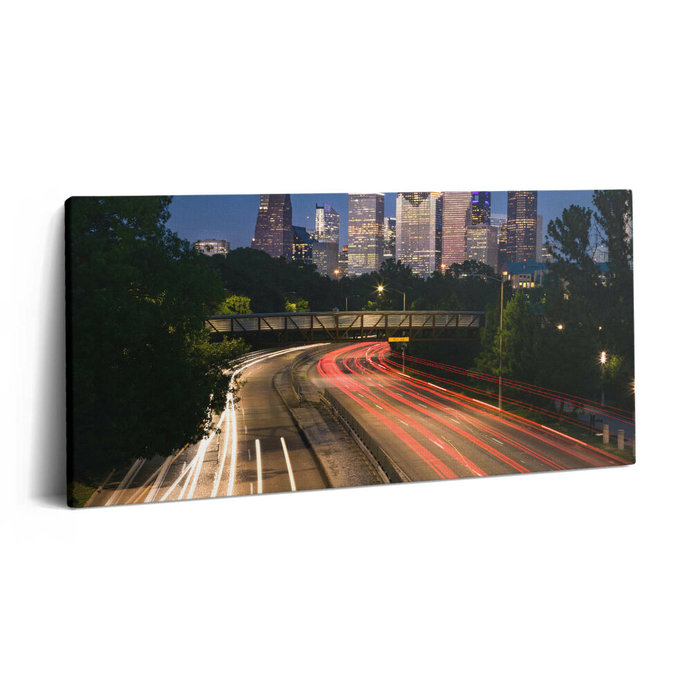 Obraz na plátně 100x50 cm Dálnice vedoucí do města