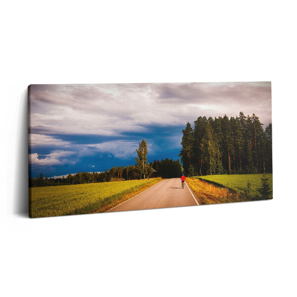 Obraz canvas 100x50 cm Strukturovaná cyklostezka