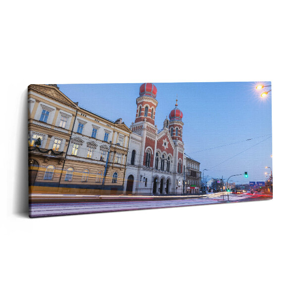 Obraz z fotografie na plátně 100x50 cm Velká synagoga v Plzni