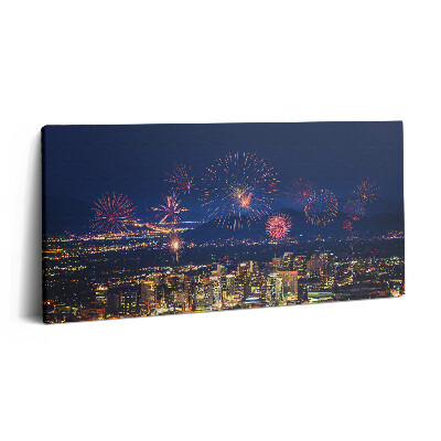 Obraz na plátně 100x50 cm Město Phoenix v noci